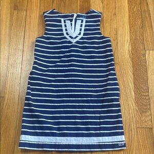 Vineyard Vines Navy and White Striped Shift Dress